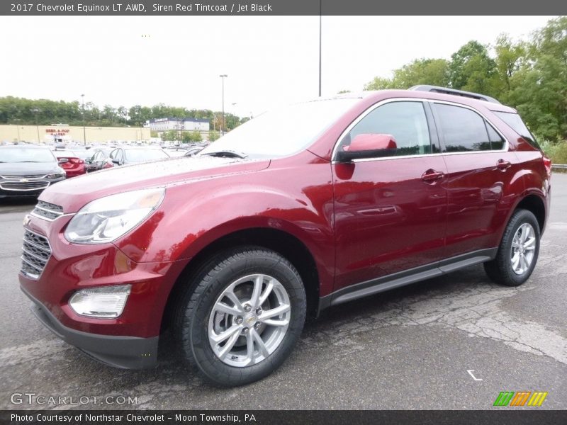 Siren Red Tintcoat / Jet Black 2017 Chevrolet Equinox LT AWD