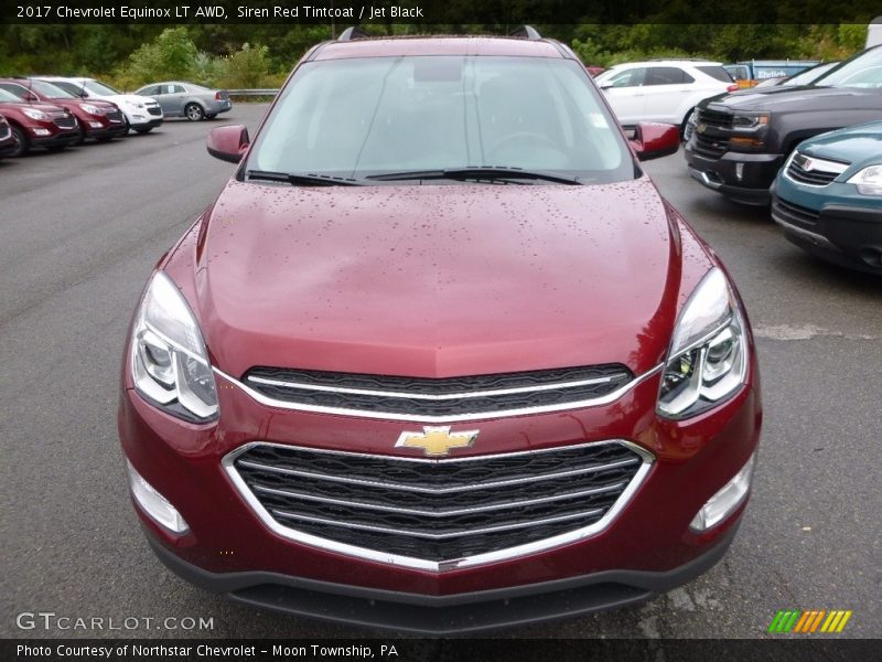 Siren Red Tintcoat / Jet Black 2017 Chevrolet Equinox LT AWD