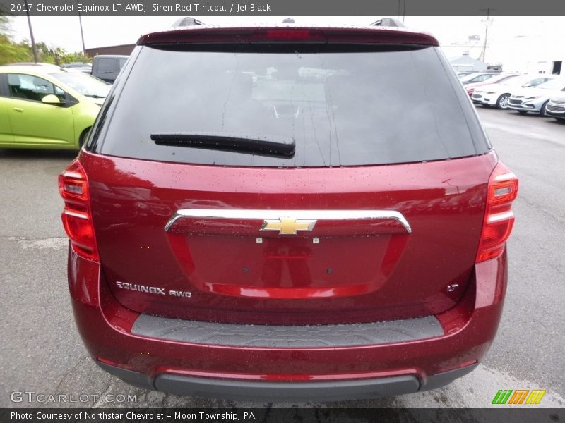 Siren Red Tintcoat / Jet Black 2017 Chevrolet Equinox LT AWD