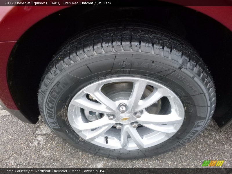 Siren Red Tintcoat / Jet Black 2017 Chevrolet Equinox LT AWD