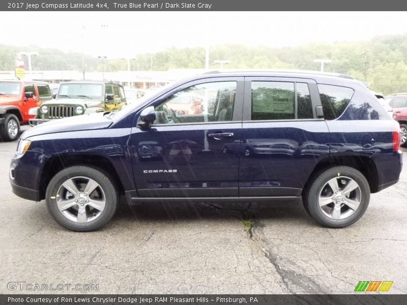 True Blue Pearl / Dark Slate Gray 2017 Jeep Compass Latitude 4x4