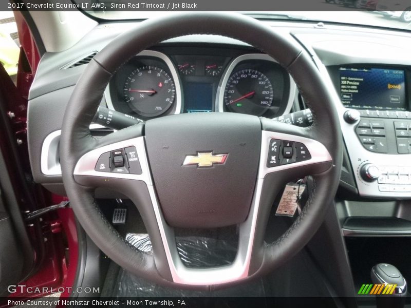 Siren Red Tintcoat / Jet Black 2017 Chevrolet Equinox LT AWD