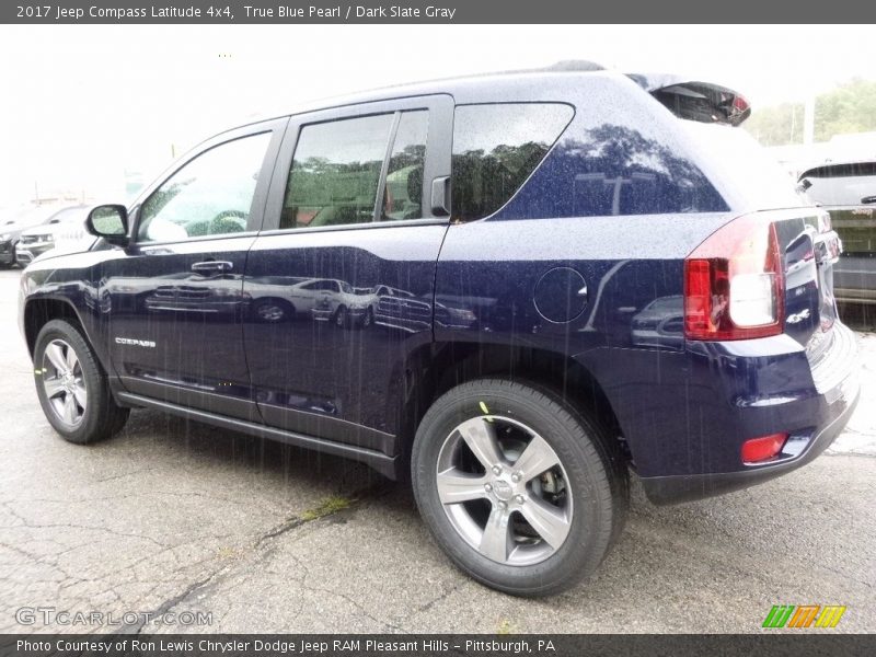 True Blue Pearl / Dark Slate Gray 2017 Jeep Compass Latitude 4x4