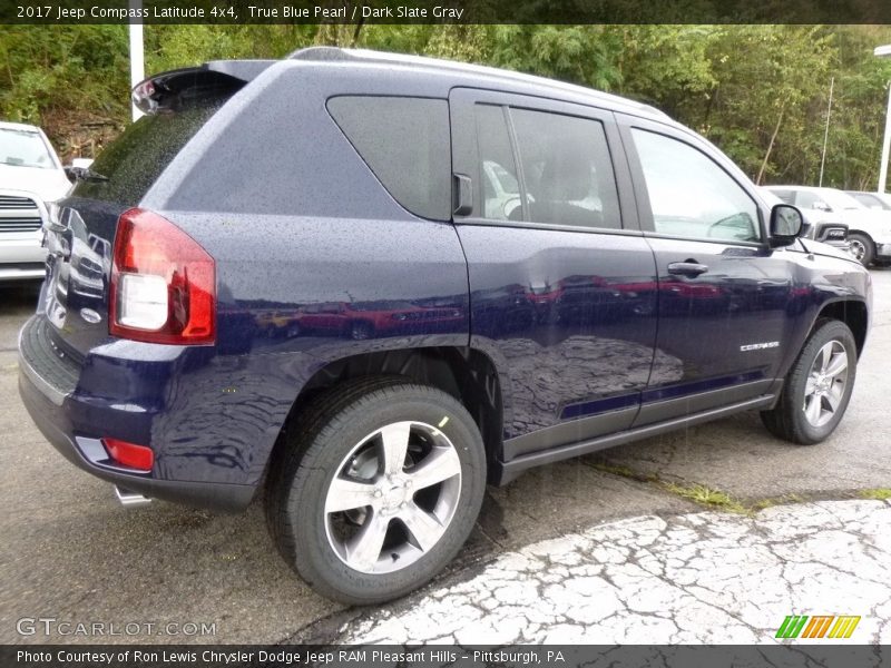 True Blue Pearl / Dark Slate Gray 2017 Jeep Compass Latitude 4x4