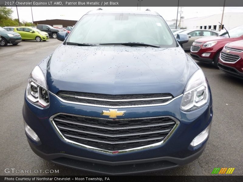 Patriot Blue Metallic / Jet Black 2017 Chevrolet Equinox LT AWD