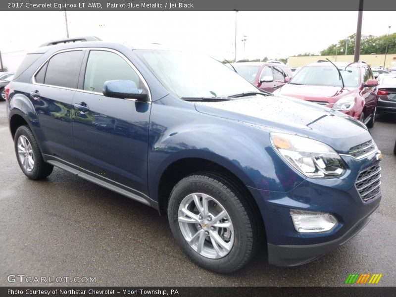 Patriot Blue Metallic / Jet Black 2017 Chevrolet Equinox LT AWD