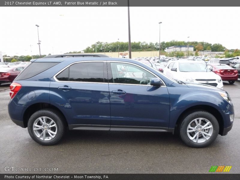 Patriot Blue Metallic / Jet Black 2017 Chevrolet Equinox LT AWD