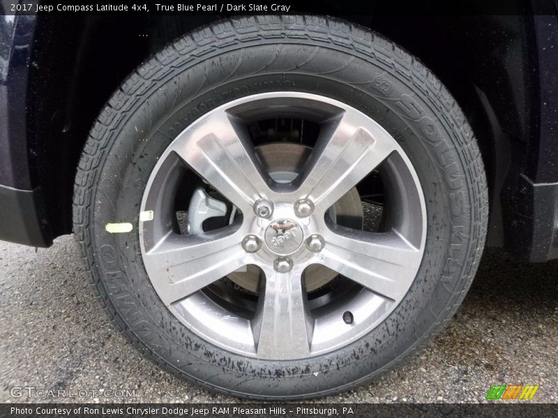 True Blue Pearl / Dark Slate Gray 2017 Jeep Compass Latitude 4x4