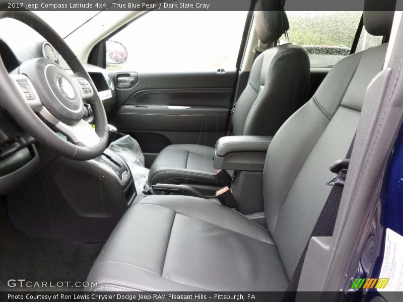 True Blue Pearl / Dark Slate Gray 2017 Jeep Compass Latitude 4x4