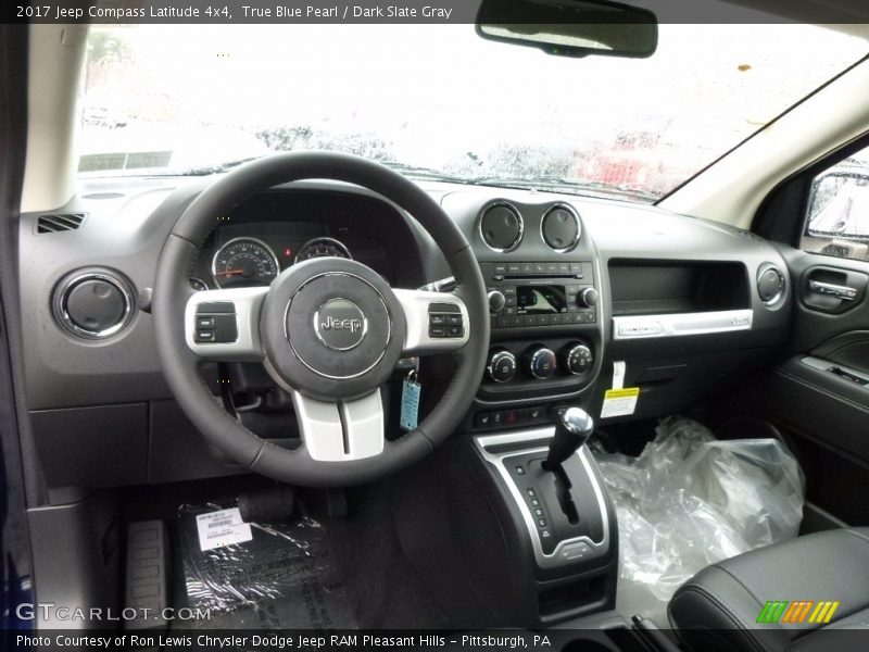 True Blue Pearl / Dark Slate Gray 2017 Jeep Compass Latitude 4x4