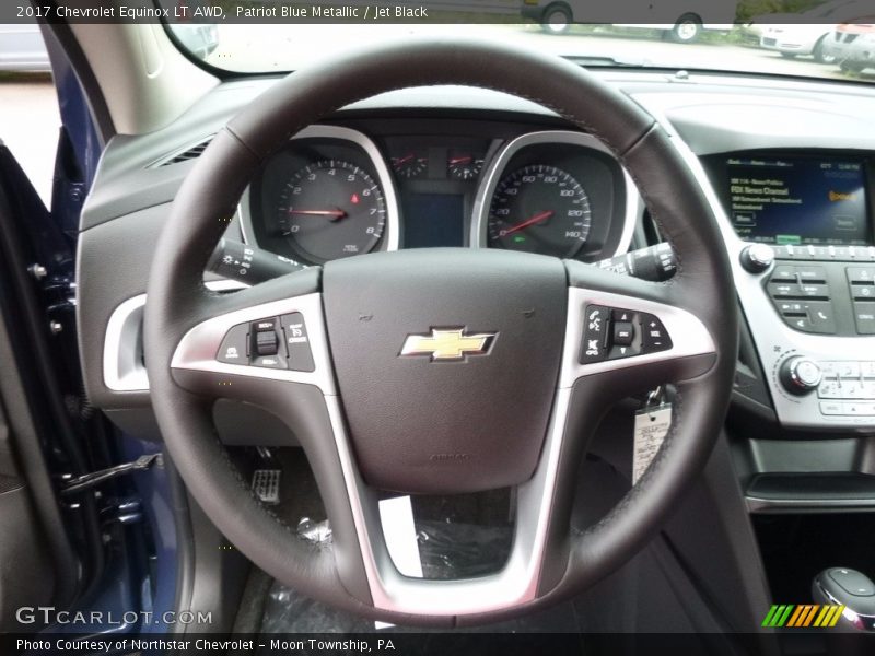 Patriot Blue Metallic / Jet Black 2017 Chevrolet Equinox LT AWD