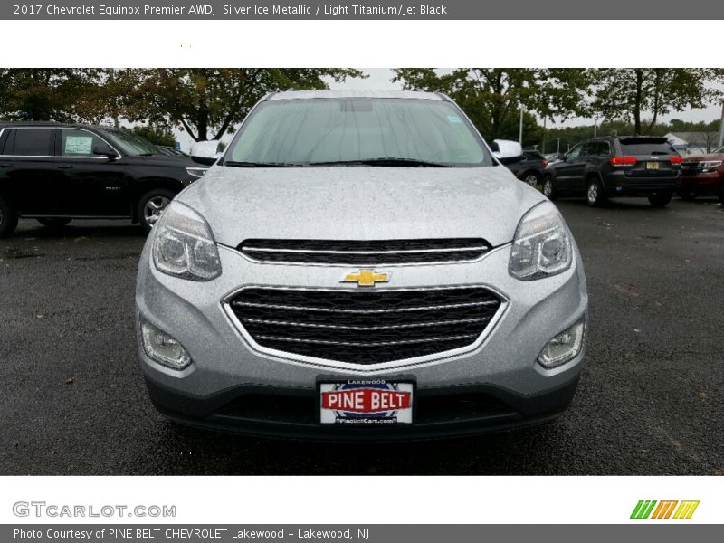 Silver Ice Metallic / Light Titanium/Jet Black 2017 Chevrolet Equinox Premier AWD