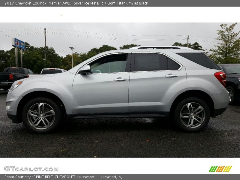 Silver Ice Metallic / Light Titanium/Jet Black 2017 Chevrolet Equinox Premier AWD