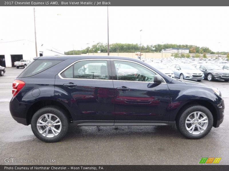 Blue Velvet Metallic / Jet Black 2017 Chevrolet Equinox LS AWD