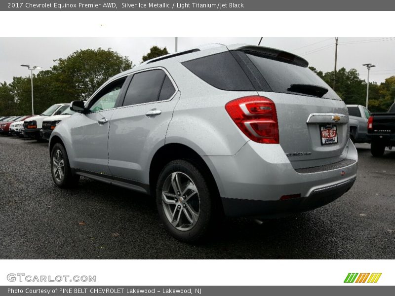 Silver Ice Metallic / Light Titanium/Jet Black 2017 Chevrolet Equinox Premier AWD