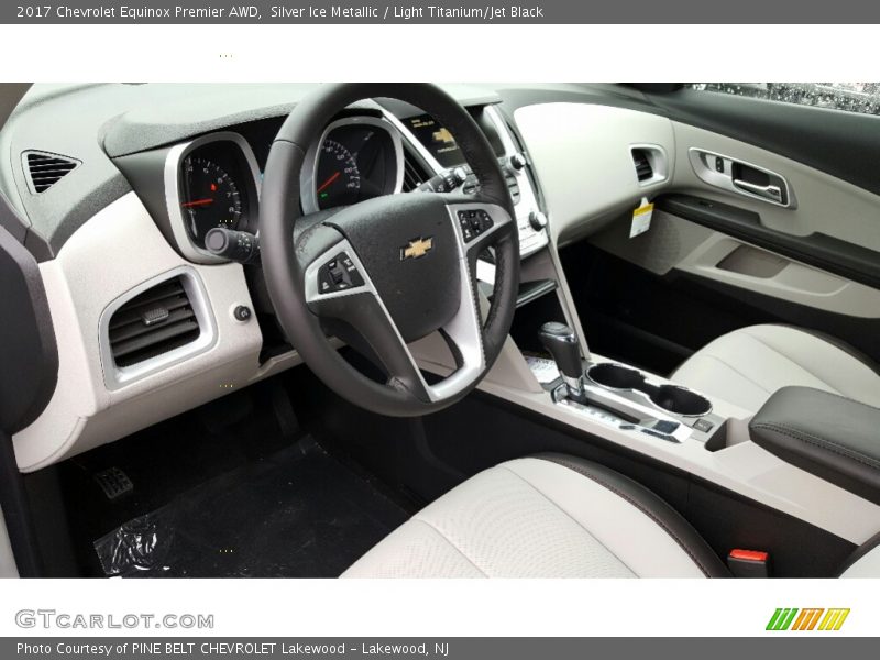 Silver Ice Metallic / Light Titanium/Jet Black 2017 Chevrolet Equinox Premier AWD
