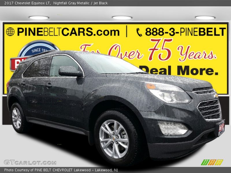 Nightfall Gray Metallic / Jet Black 2017 Chevrolet Equinox LT