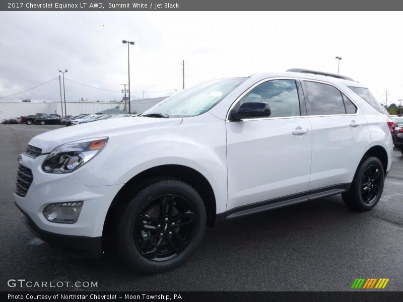 Summit White / Jet Black 2017 Chevrolet Equinox LT AWD