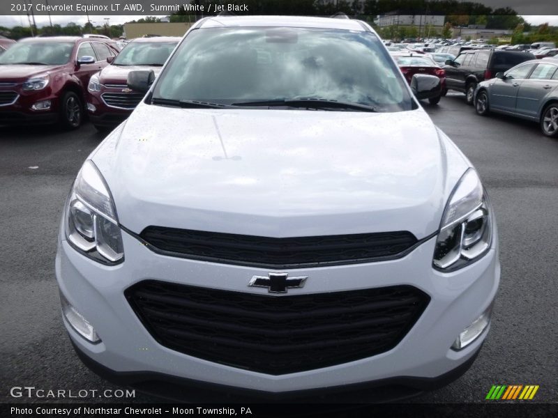 Summit White / Jet Black 2017 Chevrolet Equinox LT AWD