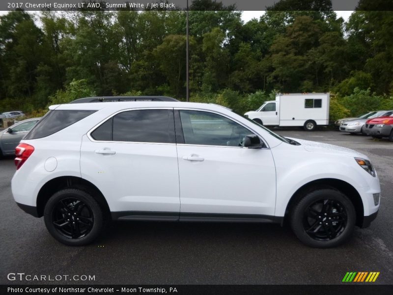 Summit White / Jet Black 2017 Chevrolet Equinox LT AWD