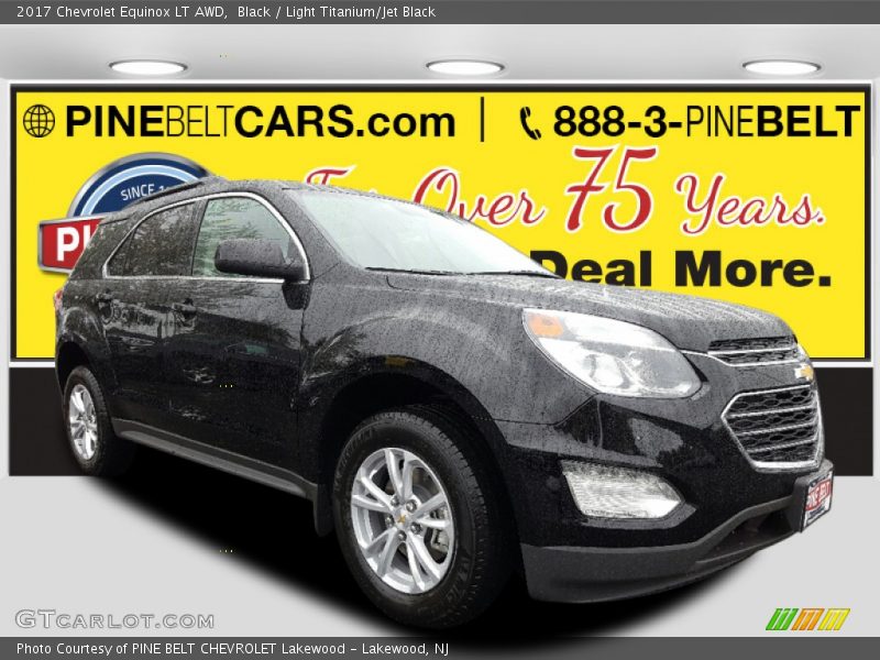 Black / Light Titanium/Jet Black 2017 Chevrolet Equinox LT AWD