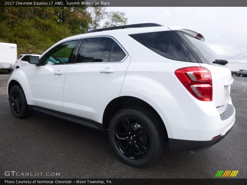 Summit White / Jet Black 2017 Chevrolet Equinox LT AWD