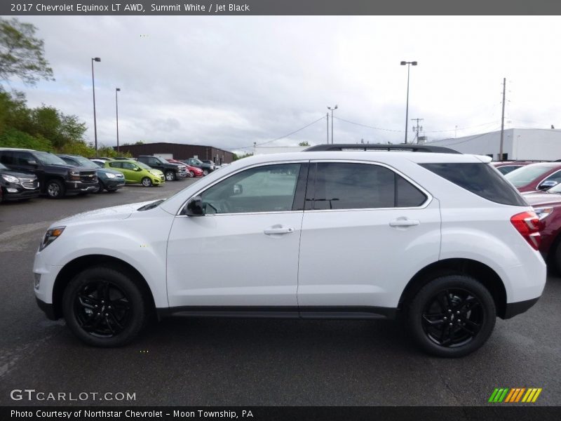 Summit White / Jet Black 2017 Chevrolet Equinox LT AWD