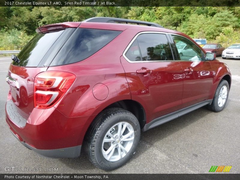 Siren Red Tintcoat / Jet Black 2017 Chevrolet Equinox LT AWD