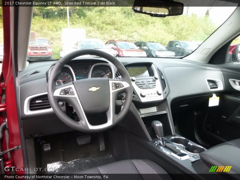 Siren Red Tintcoat / Jet Black 2017 Chevrolet Equinox LT AWD