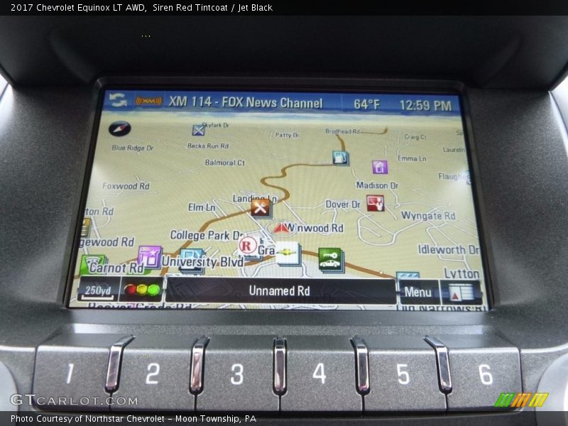 Siren Red Tintcoat / Jet Black 2017 Chevrolet Equinox LT AWD