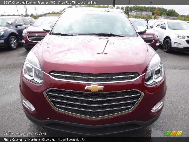 Siren Red Tintcoat / Jet Black 2017 Chevrolet Equinox Premier AWD