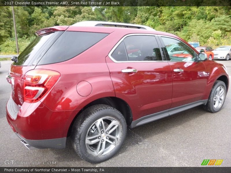 Siren Red Tintcoat / Jet Black 2017 Chevrolet Equinox Premier AWD