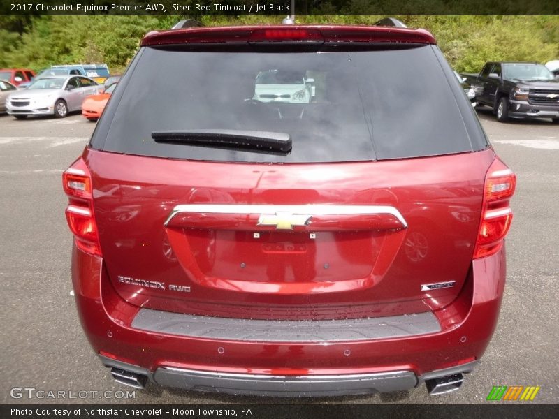 Siren Red Tintcoat / Jet Black 2017 Chevrolet Equinox Premier AWD