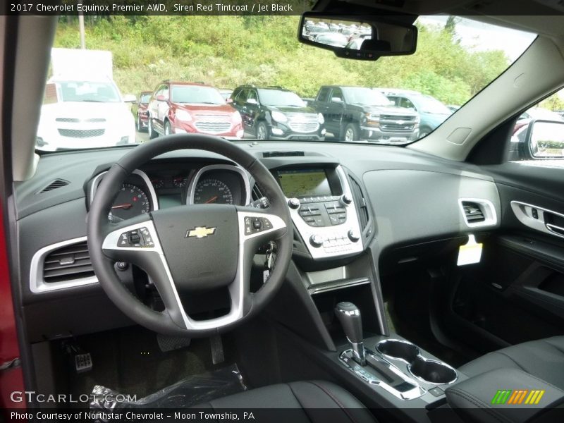 Siren Red Tintcoat / Jet Black 2017 Chevrolet Equinox Premier AWD