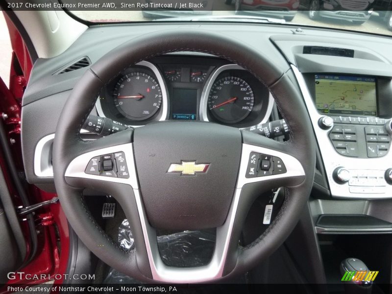 Siren Red Tintcoat / Jet Black 2017 Chevrolet Equinox Premier AWD
