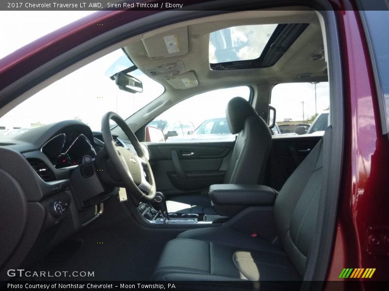 Siren Red Tintcoat / Ebony 2017 Chevrolet Traverse LT AWD