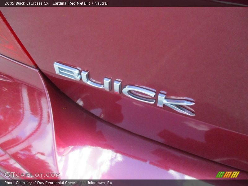 Cardinal Red Metallic / Neutral 2005 Buick LaCrosse CX