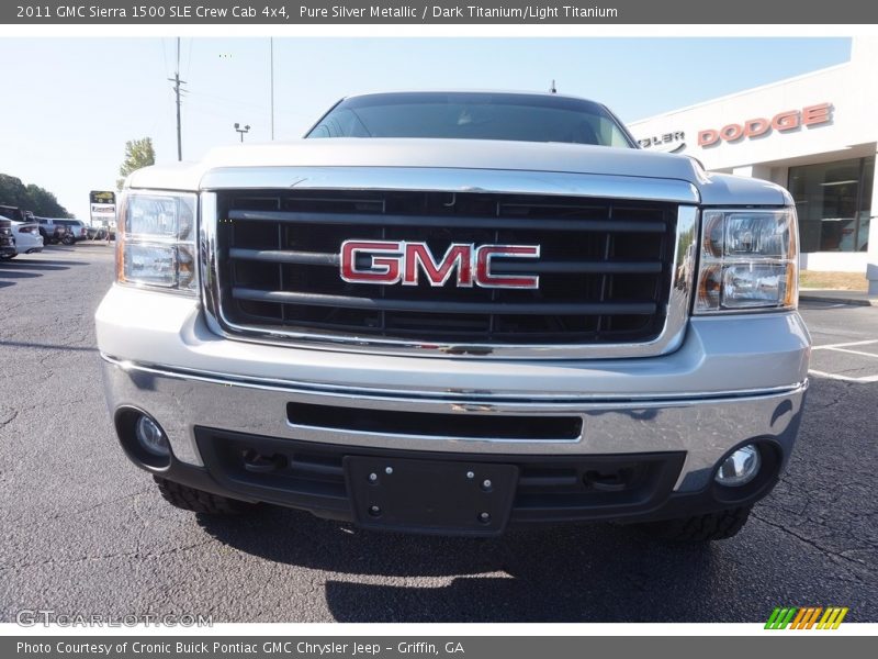 Pure Silver Metallic / Dark Titanium/Light Titanium 2011 GMC Sierra 1500 SLE Crew Cab 4x4