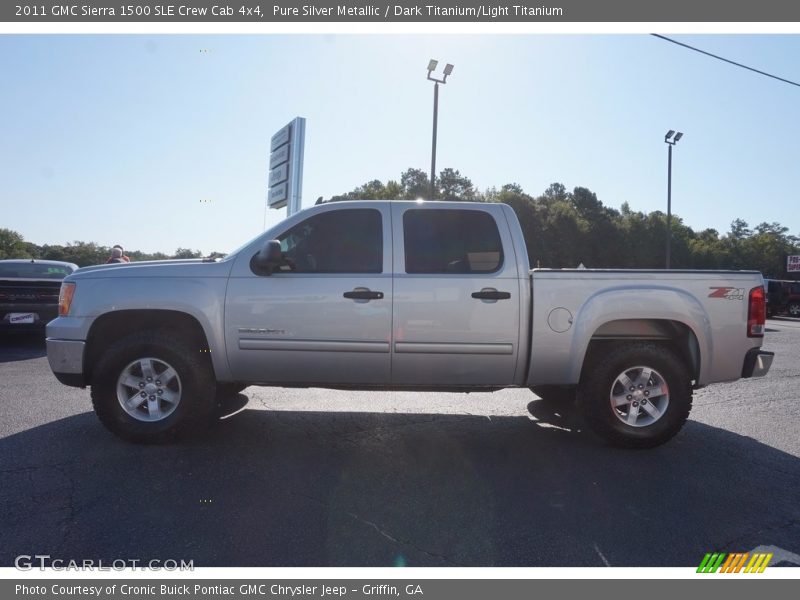 Pure Silver Metallic / Dark Titanium/Light Titanium 2011 GMC Sierra 1500 SLE Crew Cab 4x4