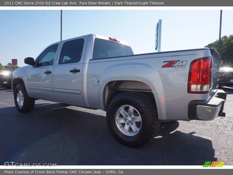 Pure Silver Metallic / Dark Titanium/Light Titanium 2011 GMC Sierra 1500 SLE Crew Cab 4x4