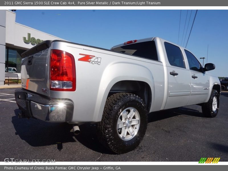 Pure Silver Metallic / Dark Titanium/Light Titanium 2011 GMC Sierra 1500 SLE Crew Cab 4x4
