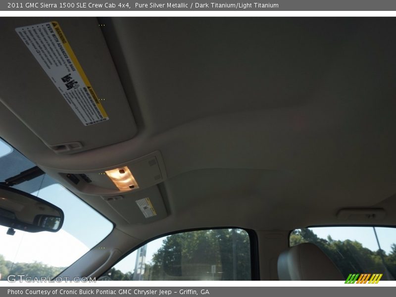 Pure Silver Metallic / Dark Titanium/Light Titanium 2011 GMC Sierra 1500 SLE Crew Cab 4x4