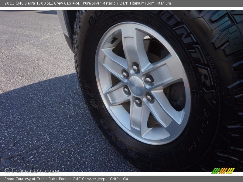 Pure Silver Metallic / Dark Titanium/Light Titanium 2011 GMC Sierra 1500 SLE Crew Cab 4x4