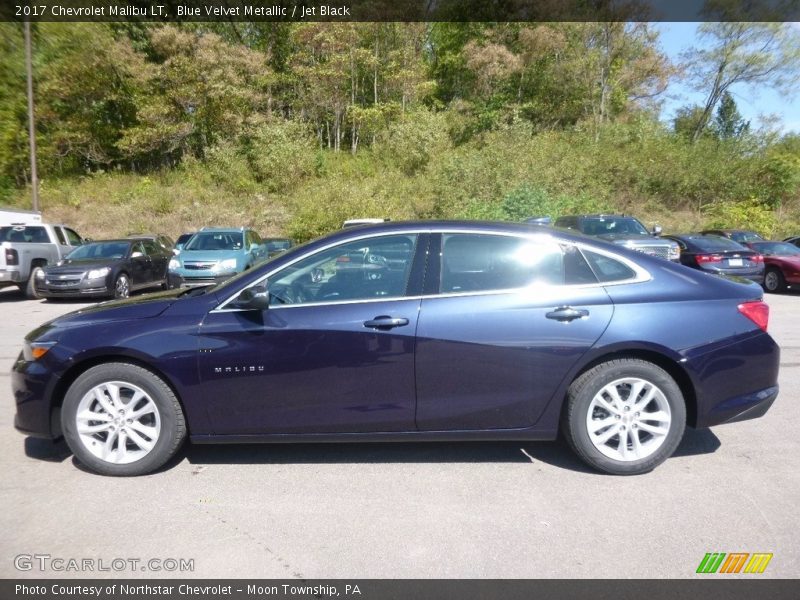 Blue Velvet Metallic / Jet Black 2017 Chevrolet Malibu LT