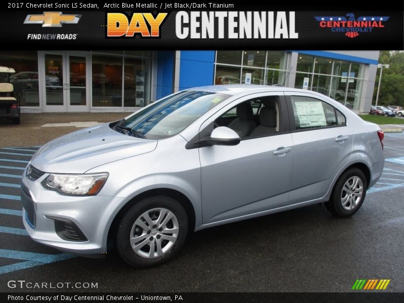 Arctic Blue Metallic / Jet Black/Dark Titanium 2017 Chevrolet Sonic LS Sedan