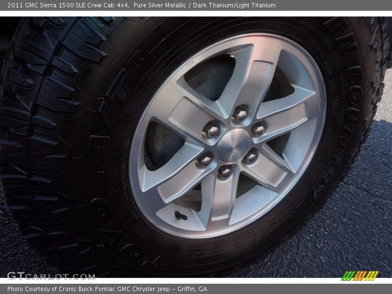 Pure Silver Metallic / Dark Titanium/Light Titanium 2011 GMC Sierra 1500 SLE Crew Cab 4x4
