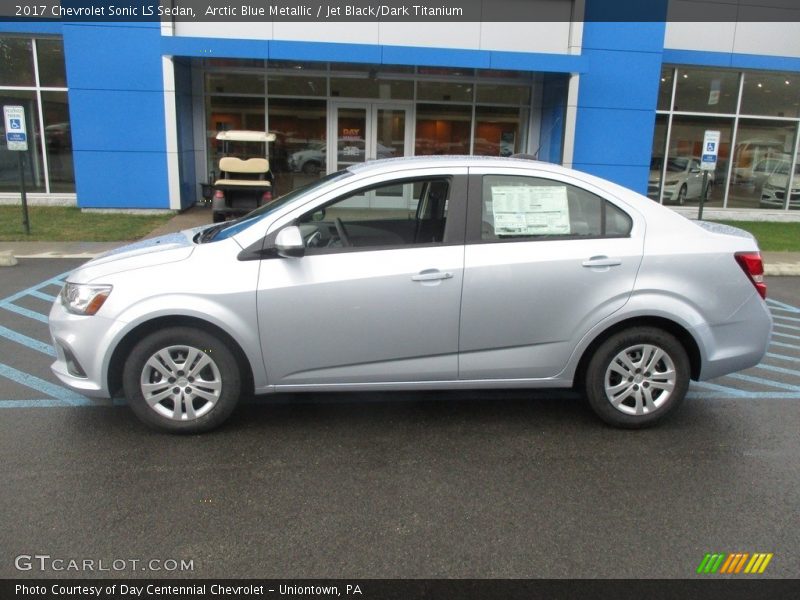 Arctic Blue Metallic / Jet Black/Dark Titanium 2017 Chevrolet Sonic LS Sedan
