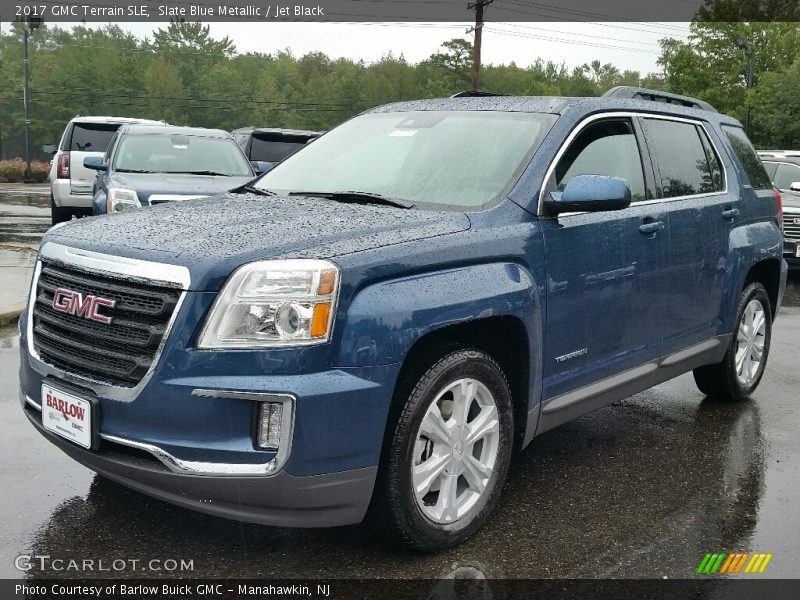 Slate Blue Metallic / Jet Black 2017 GMC Terrain SLE
