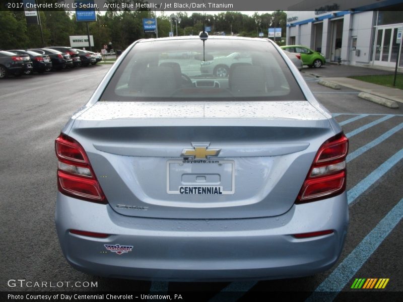 Arctic Blue Metallic / Jet Black/Dark Titanium 2017 Chevrolet Sonic LS Sedan