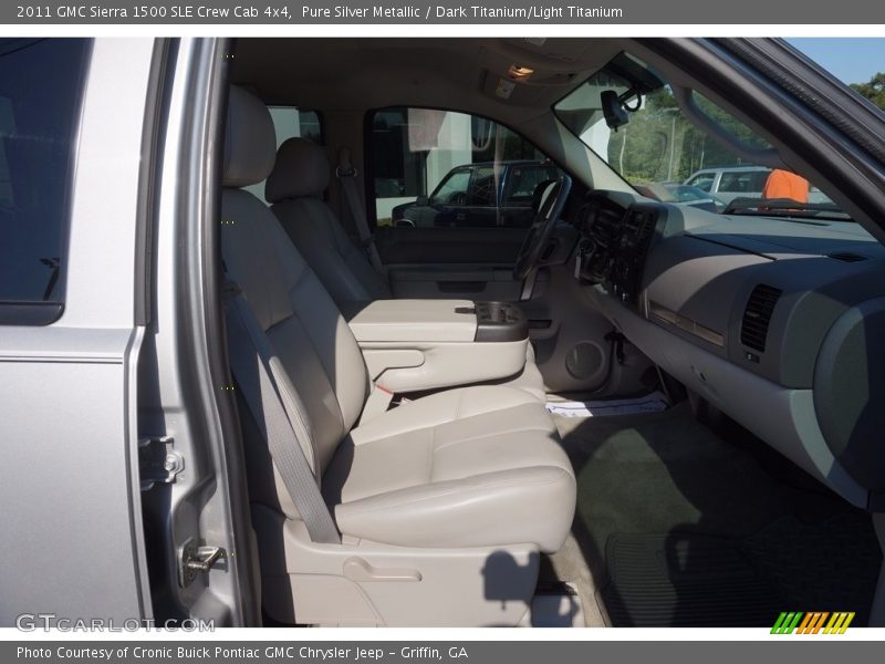 Pure Silver Metallic / Dark Titanium/Light Titanium 2011 GMC Sierra 1500 SLE Crew Cab 4x4